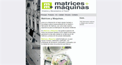 Desktop Screenshot of matricesymaquinas.com